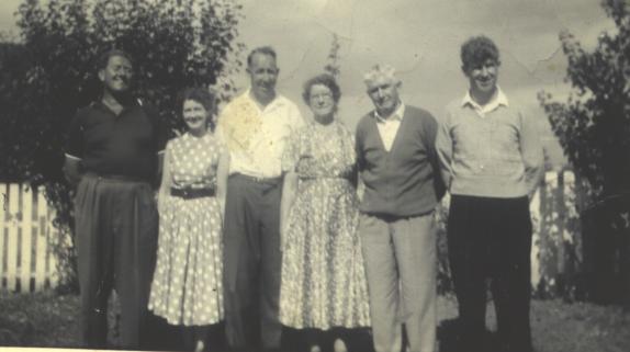 The Pearce Family -Fred, Olga, Len,Grandma, Grandpa & Frank