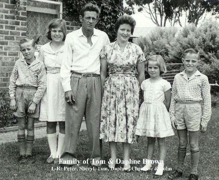 Tom, Daphne Brown & Children