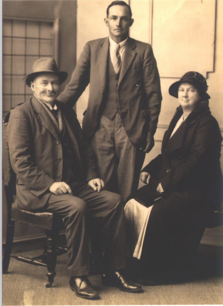 Douglas, Hubert & Agatha Jenkins - abt 1930